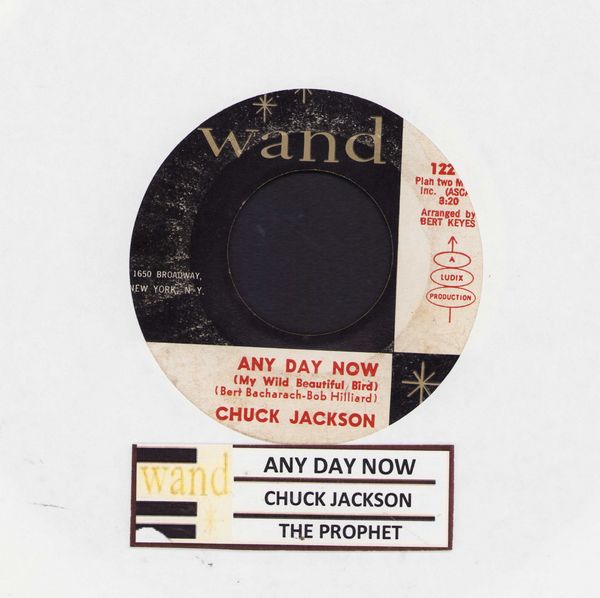 Jackson, Chuck - Any Day Now/The Prophet (with jukebox label) - VG6/ - 45 rpm Records