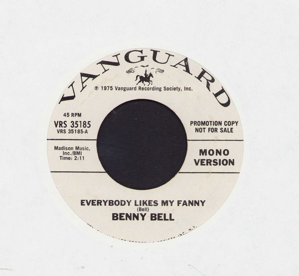 Bell, Benny - Everybody Likes My Fanny (double-A-sided DJ advance pressing) - NM9/ - 45 rpm Records