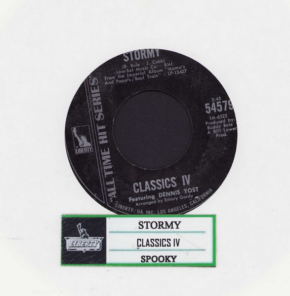 Classics IV - Spooky/Stormy (double-hit early re-issue with jukebox label) - NM9/ - 45 rpm Records