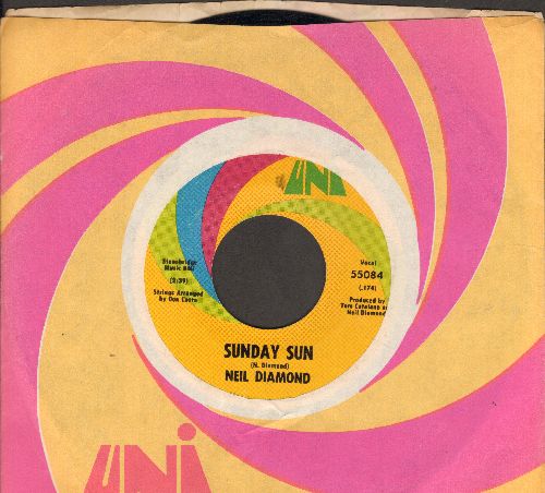 Diamond, Neil - Sunday Sun/Honey-Drippin' Times (with Uni company sleeve) - EX8/ - 45 rpm Records