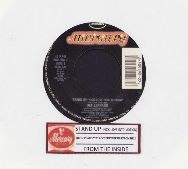 Def Leppard - Stand Up (Kick Love Into Motion/From The Inside (with jukebox label) - NM9/ - 45 rpm Records