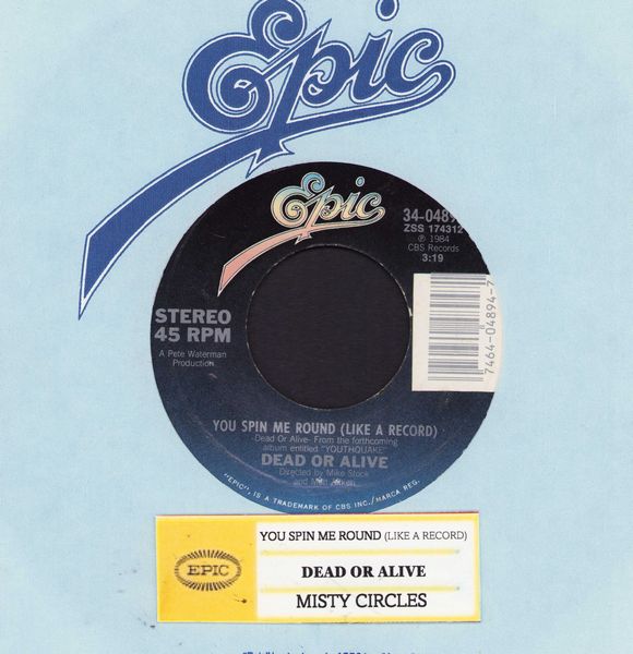 Dead Or Alive - Brand New Lover/In Too Deep (with jukebox label and Epic company sleeve) - NM9/ - 45 rpm Records