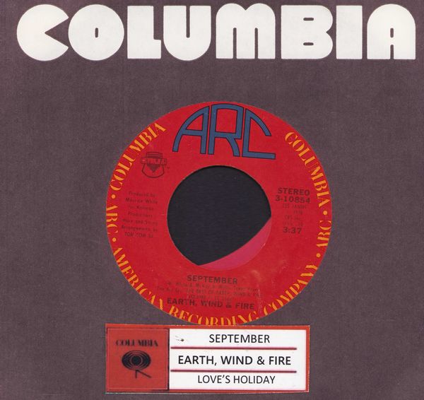 Earth, Wind & Fire - September/Love's Holiday (with jukebox label and company sleeve) - EX8/ - 45 rpm Records