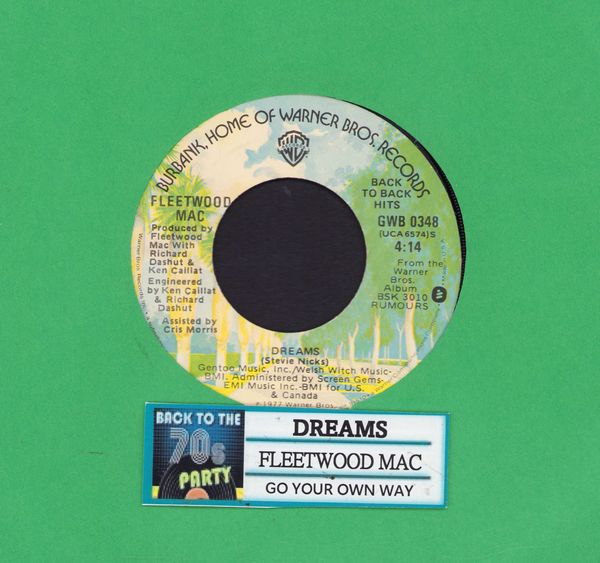 Fleetwood Mac - Dream/Go Your Own Way (double-hit re-issue with jukebox label) - EX8/ - 45 rpm Records