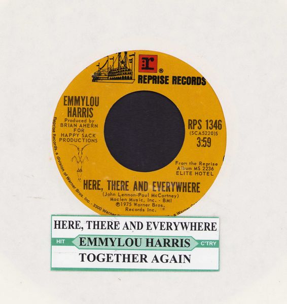 Harris, Emmylou - Here, There And Evrywhere/Together Again (with jukebox label) - EX8/ - 45 rpm Records