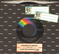 John, Elton - Philadelphia Freedom/I Saw Her Standing There (with John Lennon)(with juke box label ans MCA company sleeve) - NM9/ - 45 rpm Records