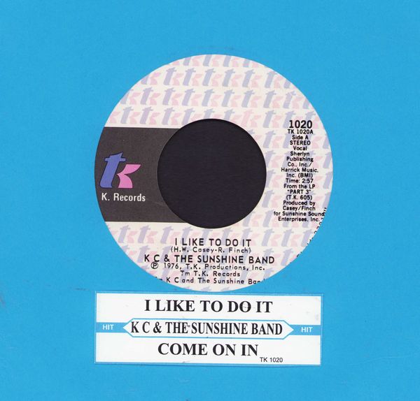 K.C. & The Sunshine Band - I Like To Do It/Come On In - NM9/ - 45 rpm Records