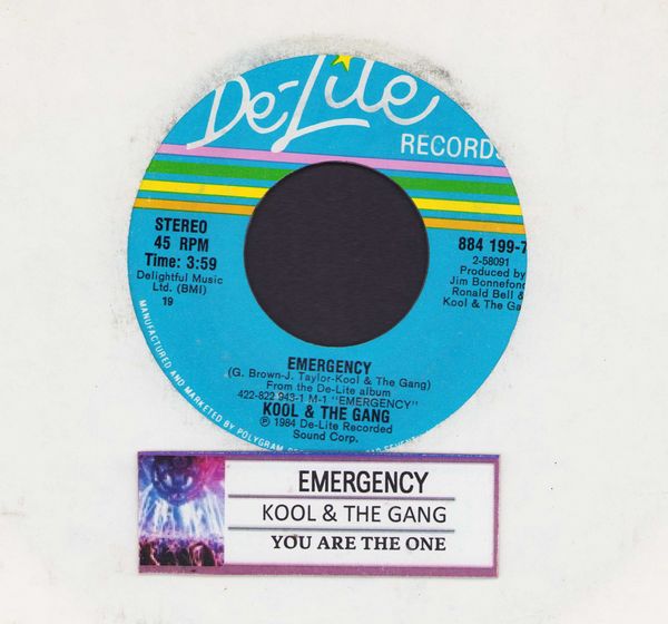 Kool & The Gang - Emergency/You Are The One (with juke box label) - NM9/ - 45 rpm Records