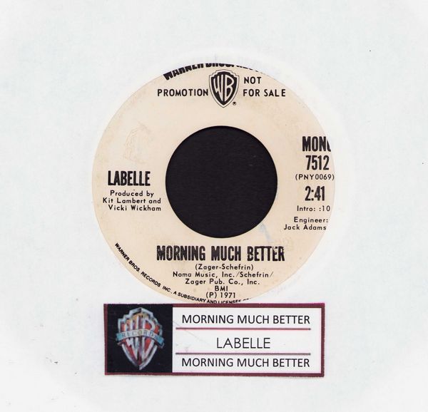 Labelle - Morning Much Better (double-A-sided DJ advance pressing with jukebox label) - NM9/ - 45 rpm Records