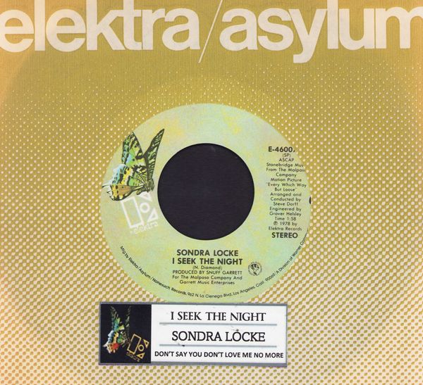Locke, Sondra - I Seek The Night/Don't Say You Don't Love Me No More (with jukebox label and company sleeve) - NM9/ - 45 rpm Records