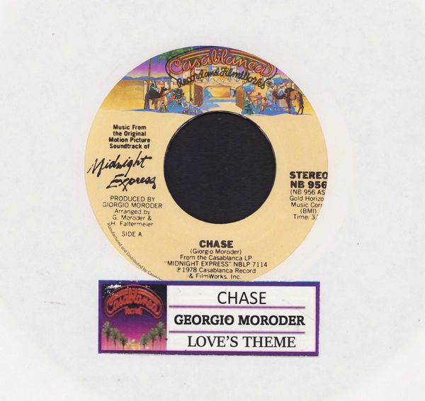 Moroder, Georgio - Chase/Love's Theme (with jukebox label) - NM9/ - 45 rpm Records