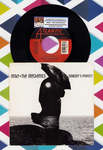 Mike & The Mechanics - Nobody's Perfect/Nobody Knows (with jukebox label and picture sleeve) - NM9/EX8 - 45 rpm Records
