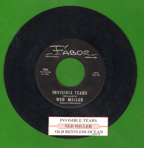 Miller, Ned - Invisible Tears/Old Restless Ocean (with jukebox label) - EX8/ - 45 rpm Records