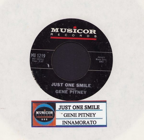 Pitney, Gene - Just One Smile/Innamorato (with jukebox label) - NM9/ - 45 rpm Records