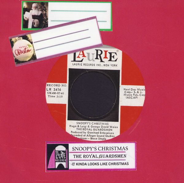 Royal Guardsmen - Snoopy's Christmas/It Kinda Looks Like Christmas (with jukebox label) - NM9/ - 45 rpm Records