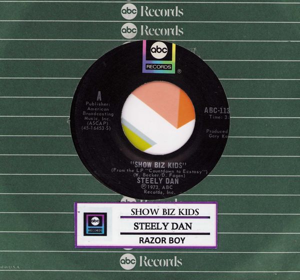 Steely Dan - Show Biz Kids/Razor Boy (with jukebox label and company sleeve) - EX8/ - 45 rpm Records