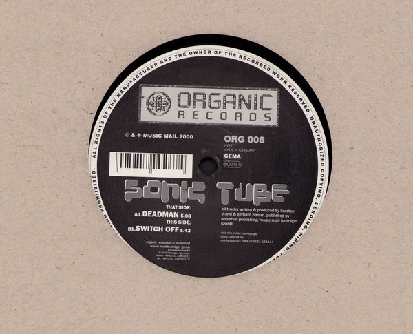 Sonic Tube - Deadman (5:08)/Switch Off (5:43) (vinyl 12 inch Maxi Single) - NM9/ - Maxi Singles