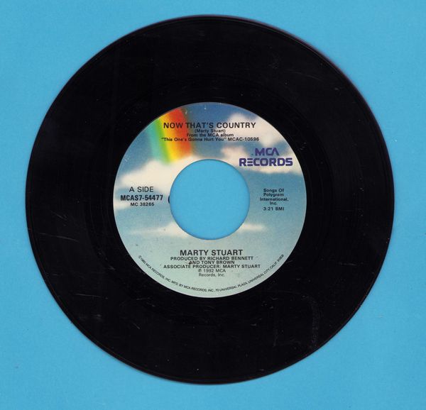 Stuart, Marty - Now That's Country/Me & Hank & Jumpin' Jack Flash  - EX8/ - 45 rpm Records