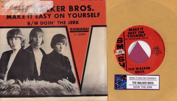 Walker Brothers - Make It Easy On Yourself/Doin' The Jerk (with jukebox label and picture sleeve) - EX8/VG6 - 45 rpm Records