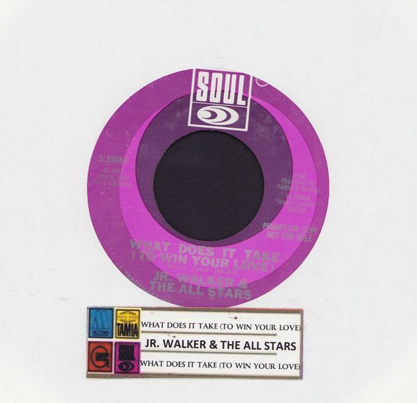 Walker, Jr. & The All Stars - What Does It Take (To Win Your Love)  (double-A-sided DJ advance pressing with jukebox label) - NM9/ - 45 rpm Records