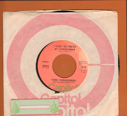 Yorgesson, Yogi - I Yust Go Nuts At Christmas/Yingle Bells (1970s pressing with Capitol company sleeve) - EX8/ - 45 rpm Records